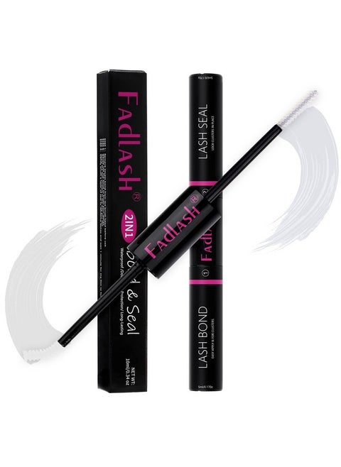 Lash Bond And Seal 10Ml Bond And Seal Lash Glue For Individual Lashes Hold 4872 Hours Cluster Lash Glue Diy Eyelash Extension Kit Self Application At Home