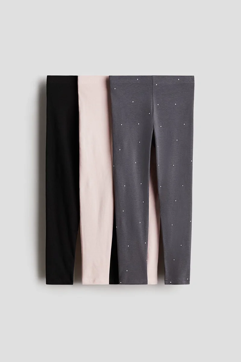 H&M 3-pack jersey leggings