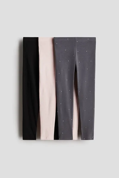 H&M 3-pack jersey leggings