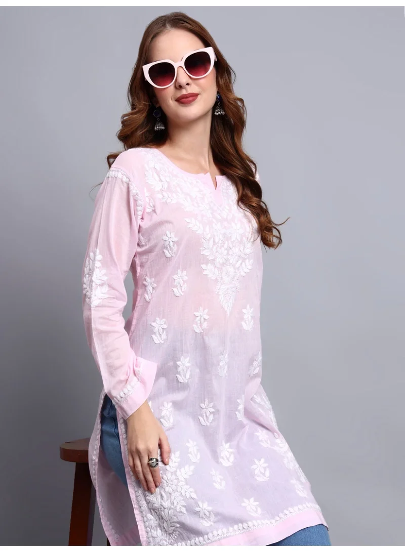 الايا كرتي نسائي مطرز يدوياً شكنكاري من القطن - AL3685