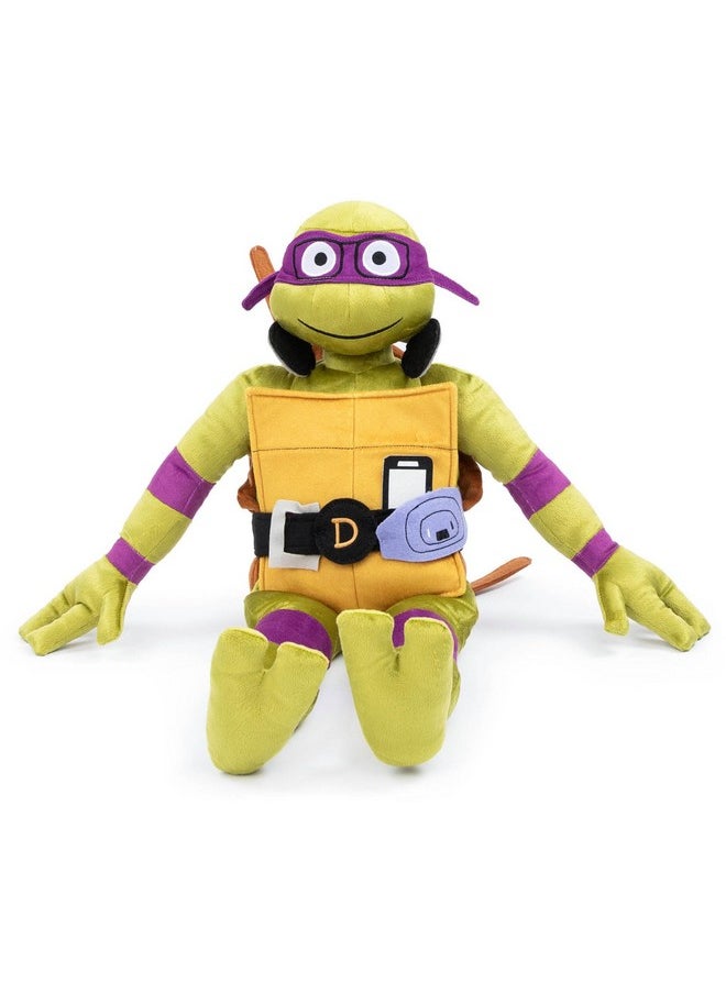 Jay Franco Nickelodeon Teenage Mutant Ninja Turtles Donatello Plush Pillow Buddy Super Soft Stuffed Character Pillow Polyester Microfiber 26 Inches  - Image 2