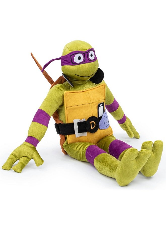Jay Franco Nickelodeon Teenage Mutant Ninja Turtles Donatello Plush Pillow Buddy Super Soft Stuffed Character Pillow Polyester Microfiber 26 Inches  - Image 3