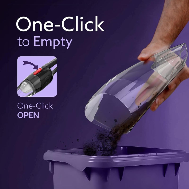 AGARO Regal 800 Watts Handheld Vacuum Cleaner, for Home Use, Dry Vacuuming, 6.5 kPa Suction Power, Lightweight, Lightweight & Durable Body, Small/Mini Size (Black) - Image 5