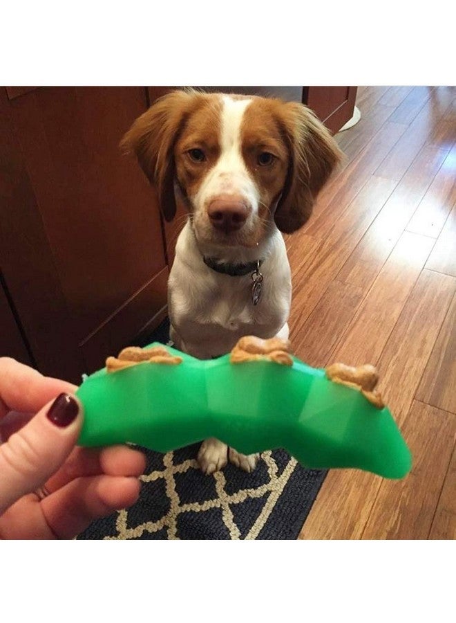 Spunky Pup Holding Treat Play Dog Toy | Interactive Treat Toy for Dogs | Promotes Healthy Teeth & Gums | Green Bean - Image 2