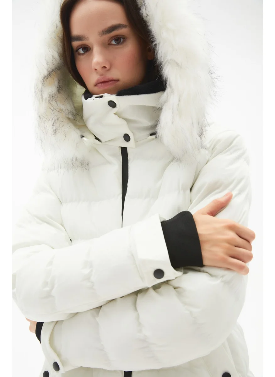 JUNE Exclusive Fiber Filled Hooded Coat