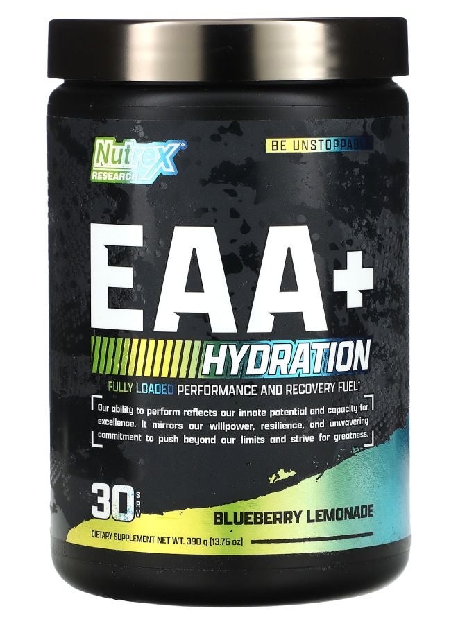 Nutrex Research EAA+ Hydration Blueberry Lemonade 13.76 oz (390 g) - Image 2