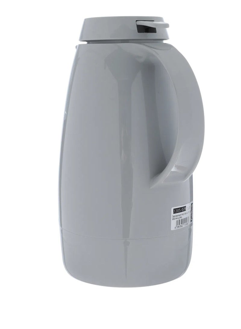 Helios thermos, 1.3 liters, thermal glass inner shell, plastic outer shell - light gray - Image 3