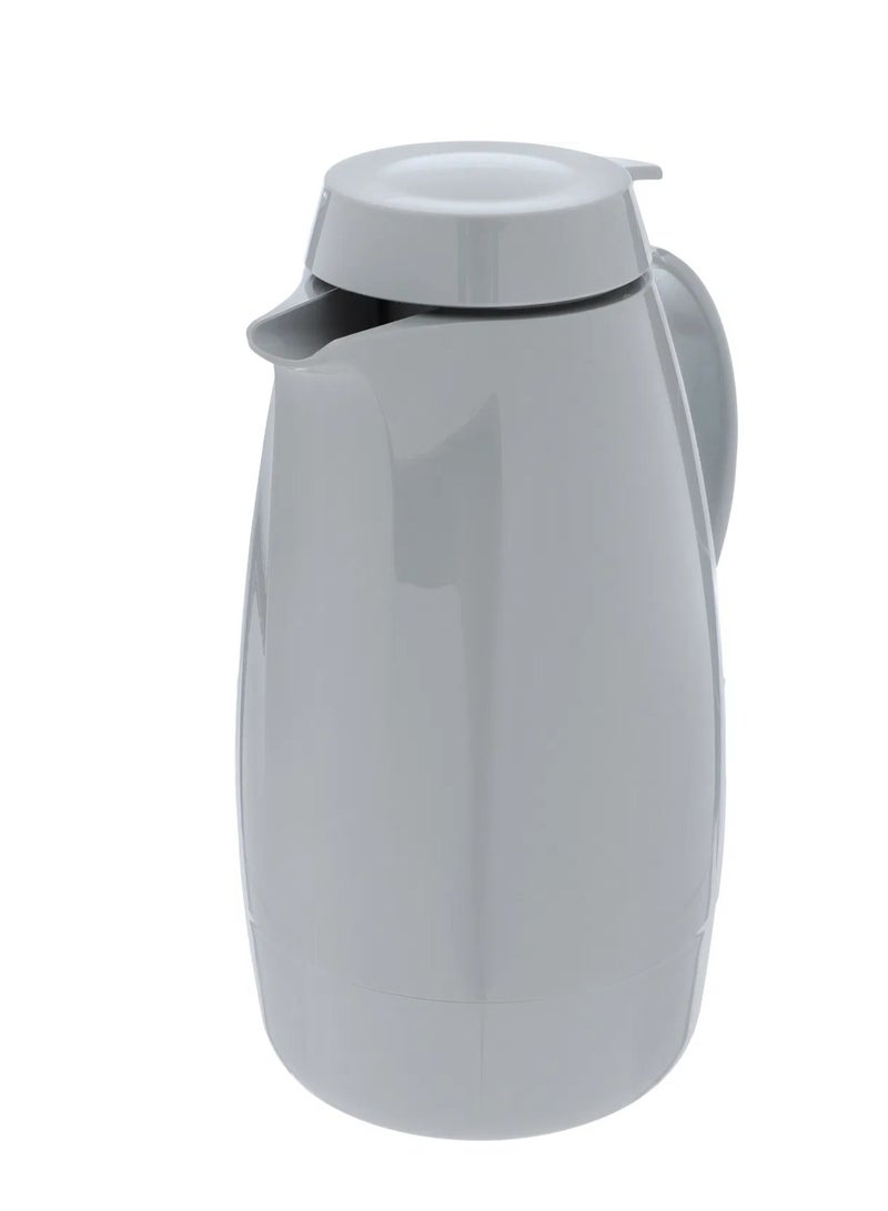 Helios thermos, 1.3 liters, thermal glass inner shell, plastic outer shell - light gray - Image 2