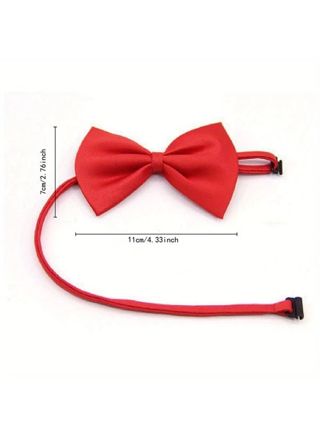 Random 3pcs Adjustable Bow Tie Pet Collar for Dogs Cats Everyday Use Celebrations Photos - Image 3