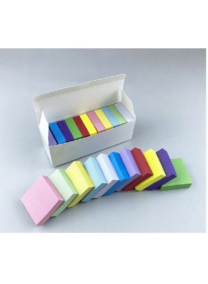 Generic 11-Color Small Square Sticky Notes, Do List Notepads for Plan Reminder 38mm x 38mm (1100 sheets)  - Image 1