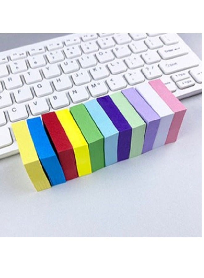 Generic 11-Color Small Square Sticky Notes, Do List Notepads for Plan Reminder 38mm x 38mm (1100 sheets)  - Image 2