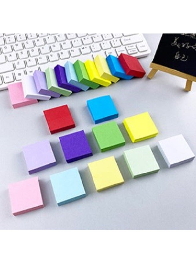 Generic 11-Color Small Square Sticky Notes, Do List Notepads for Plan Reminder 38mm x 38mm (1100 sheets)  - Image 3