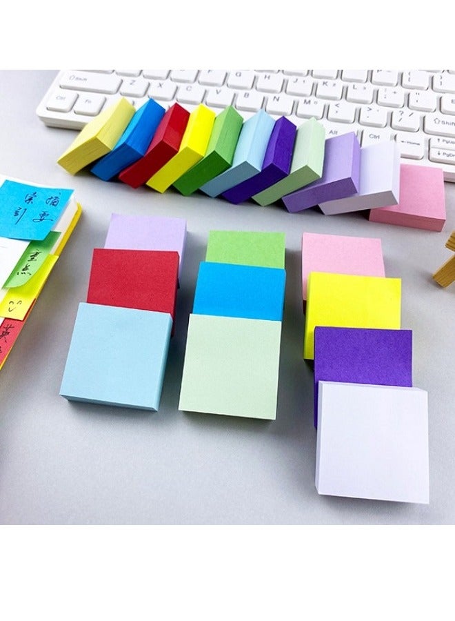 Generic 11-Color Small Square Sticky Notes, Do List Notepads for Plan Reminder 38mm x 38mm (1100 sheets)  - Image 4