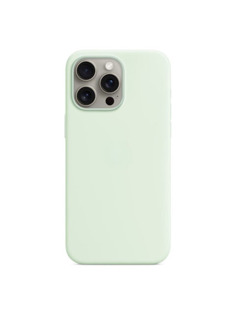 For Apple IPhone15 Liquid Silicone Phone Case 14Promax Magnetic Animation Original Official Website Protective Cover-Color:Mint Green [true Liquid + Logo]-Applicable Models:For Iphone 15promax [regular Style + Carton Packaging] O]