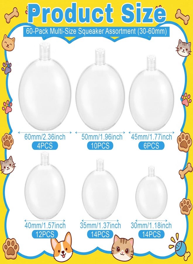 Relaxgiant 60 Pack Squeakers for Dog Toys Replacement Dog Pet Toy Squeakers Noise Maker Insert - Image 3