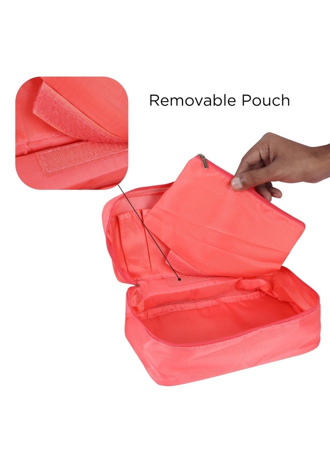 NFI essentials Nylon Lingerie Organizer for Women, Portable Travel Storage Bag for Bra, Underwear, Socks, Panties, Cosmetics, Multi-Functional Toiletry Pouch Accessories - Image 5