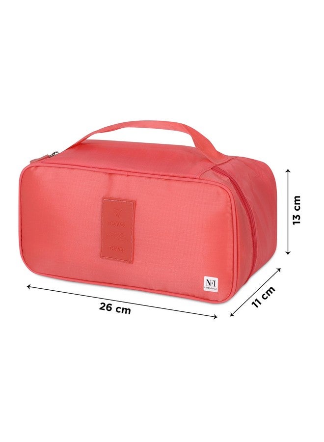 NFI essentials Nylon Lingerie Organizer for Women, Portable Travel Storage Bag for Bra, Underwear, Socks, Panties, Cosmetics, Multi-Functional Toiletry Pouch Accessories - Image 4