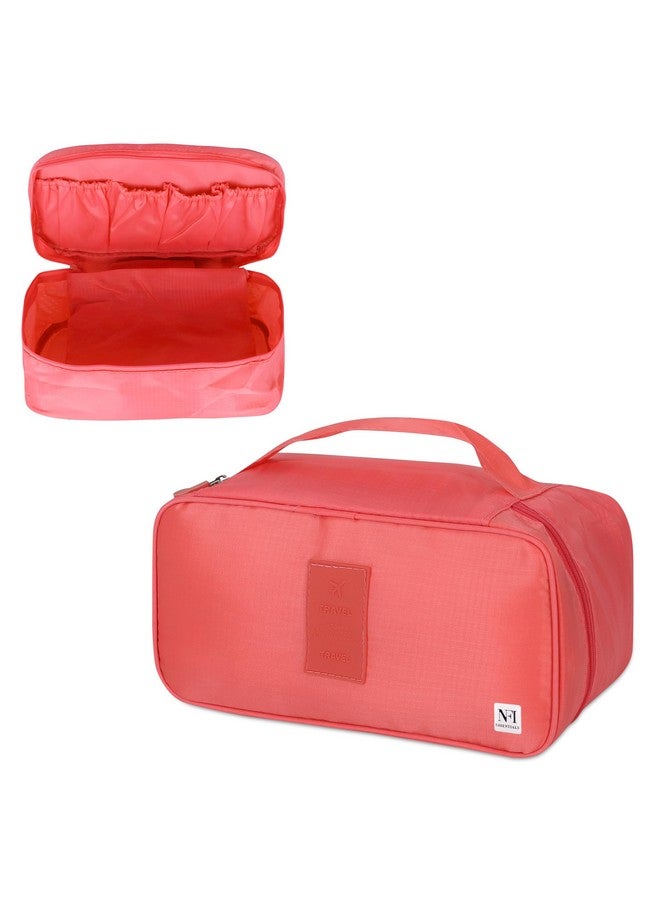NFI essentials Nylon Lingerie Organizer for Women, Portable Travel Storage Bag for Bra, Underwear, Socks, Panties, Cosmetics, Multi-Functional Toiletry Pouch Accessories - Image 1