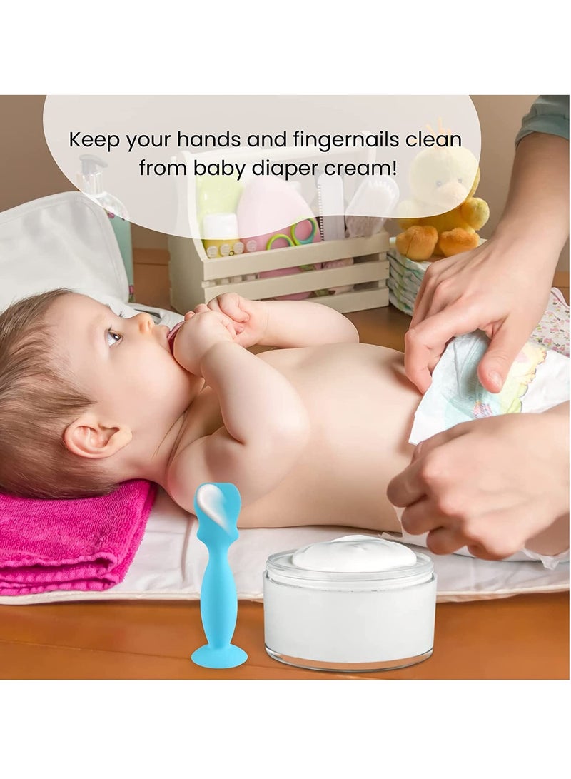 KASTWAVE Baby Brush Diaper Cream Applicator for Diaper Rashes, Soft Flexible Silicone Brush Newborn and Baby Essentials, Gift Idea for Baby Shower and New Mom - Image 3