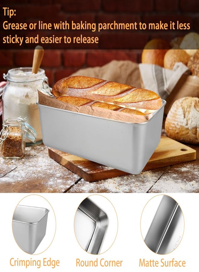 AKOLAFE 12 Pack Stainless Steel Loaf Pan 8.5 x 5.5 Inch Banana Bread Pan for Homemade Bread Loaf Pans for Baking Bread Tin Sourdough Bread Baking Pan Metal Sandwich Loaf Bread Pans for Meatloaf, Cake - Image 5