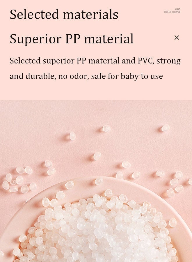 ضغط فين كرسي مرحاض محمول ومريح للأطفال مع قاعدة قابلة للتعديل، مناسب لمختلف المراحيض، تصميم قابل للتعليق، أزرق - Image 5