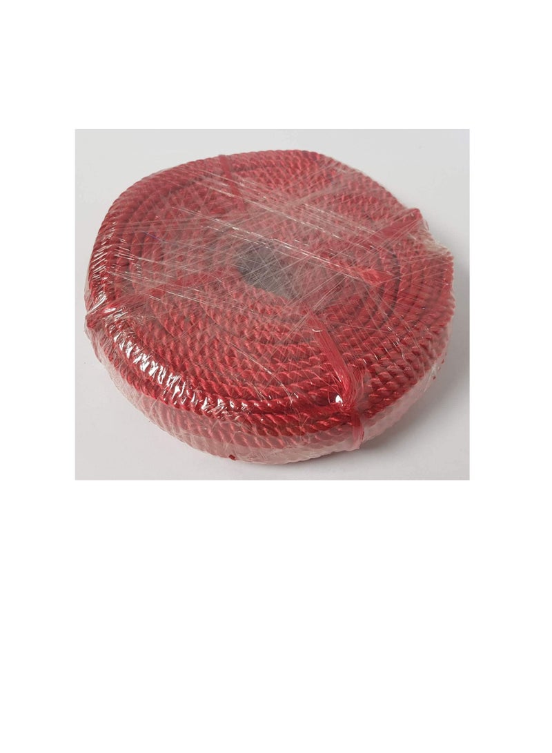 High Quality Multipurpose 4mm Virgin Plastic Nylon Rope 100 Yards 1 RED  - Image 2