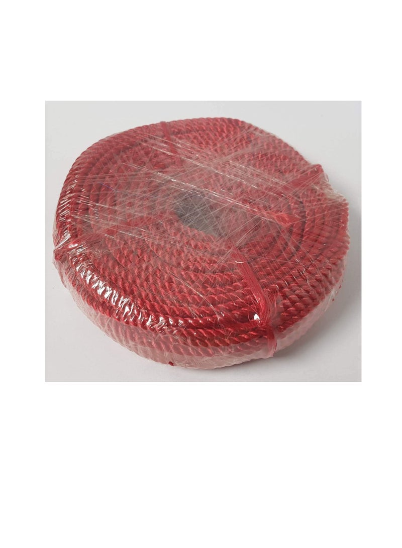 High Quality Multipurpose 4mm Virgin Plastic Nylon Rope 100 Yards 1 RED  - Image 3