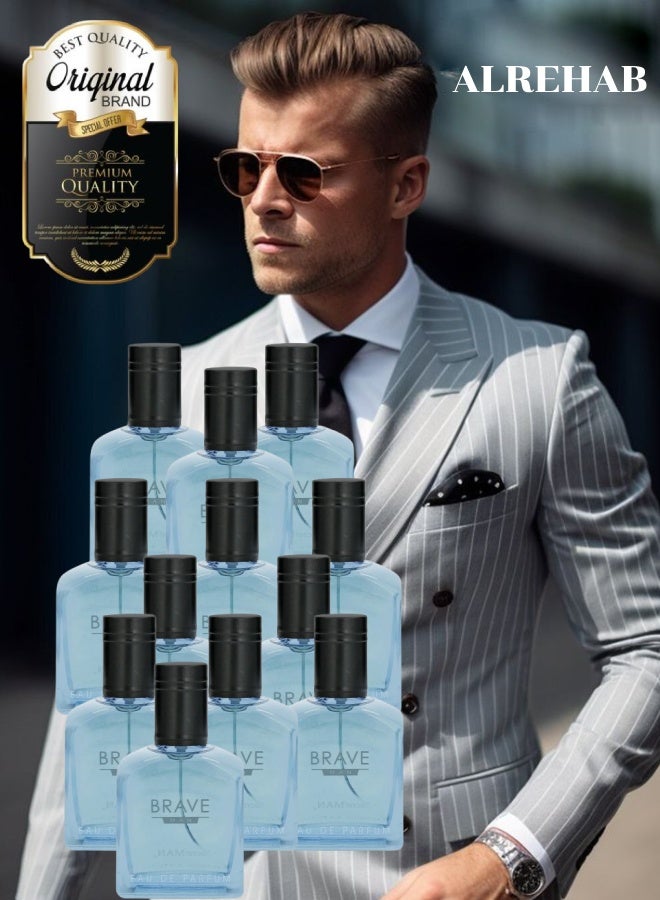 Alrehab 12 Pieces Brave Man Perfume 100ML - Image 1