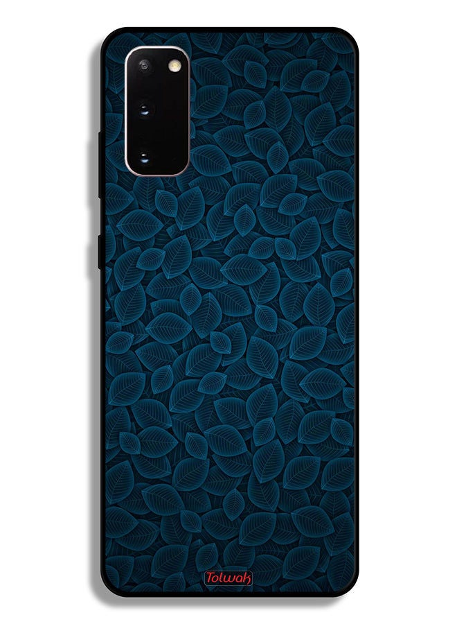 Tolwak غطاء حماية سامسونج جالكسي S20 4G بنمط فني رقمي لأوراق الشجر - Image 2