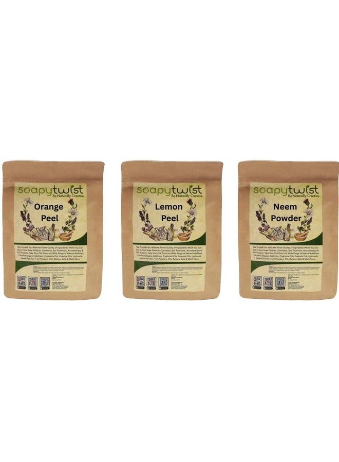 Soapy Twist Orange Peel | Lemon Peel | Neem Powder Combo Pack