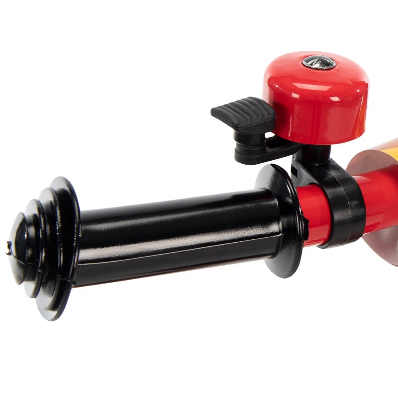 Huffy سكوتر هافي ديزني بيكسار كارس لمرحلة ما قبل المدرسة مع أضواء، جرس، وزجاجة ماء، أحمر سوبرهيرو - Image 5