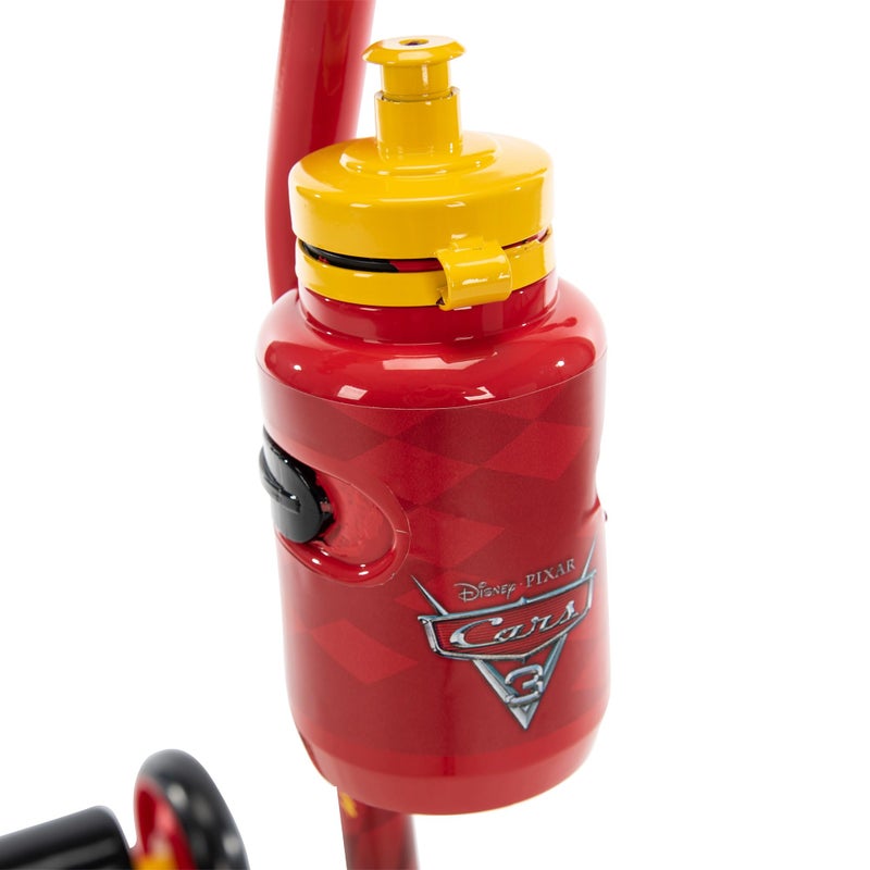 Huffy سكوتر هافي ديزني بيكسار كارس لمرحلة ما قبل المدرسة مع أضواء، جرس، وزجاجة ماء، أحمر سوبرهيرو - Image 3