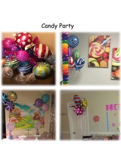Muyixin 23Pcs Sweet Candy Balloons, Round Lollipop Balloon, Birthday Wedding Party Balloons Decoration for Boys and Girls - 18 inches  - Image 4