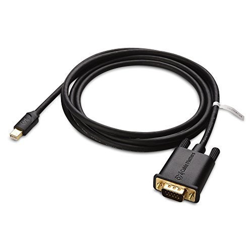 Cable Matters Mini DisplayPort to VGA Cable (Mini DP to VGA Cable) in Black 6 Feet - Thunderbolt and Thunderbolt 2 Port Compatible - Image 2