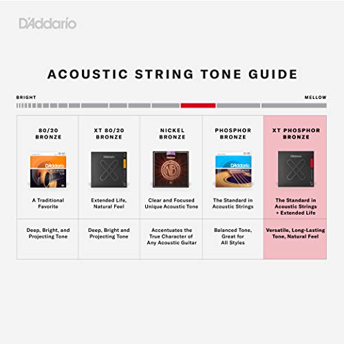 D'Addario XT Phosphor Bronze Acoustic Guitar Strings, Custom Light, 11-52 - Image 4