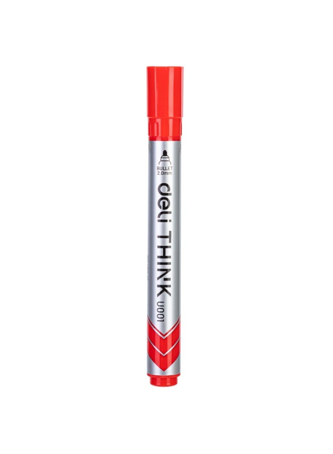 Deli EU00140 Whiteboard Marker Red 12pcs/box– ideal for classrooms, meetings, and whiteboard writing - Image 4