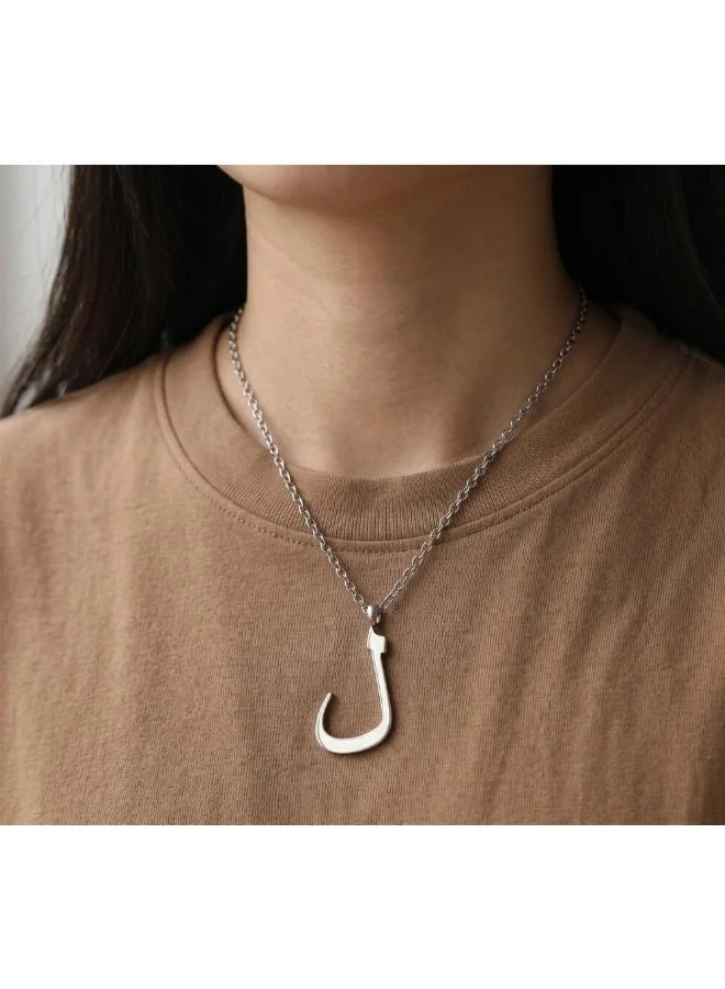Rovaux  Arabic Letter 'Laam' Necklace 18k Gold Plated for Women | Best Price UAE