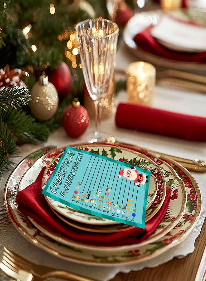 ام ال او ال ام مجموعة ألعاب عيد الميلاد من MLOLM، 154 قطعة، ألعاب بطاقات حفلات عيد الميلاد للعائلة، البحث عن الكلمات، ألغاز الكلمات المتقاطعة، فك الشفرات، لوازم حفلات عيد الميلاد الشتوية - Image 5