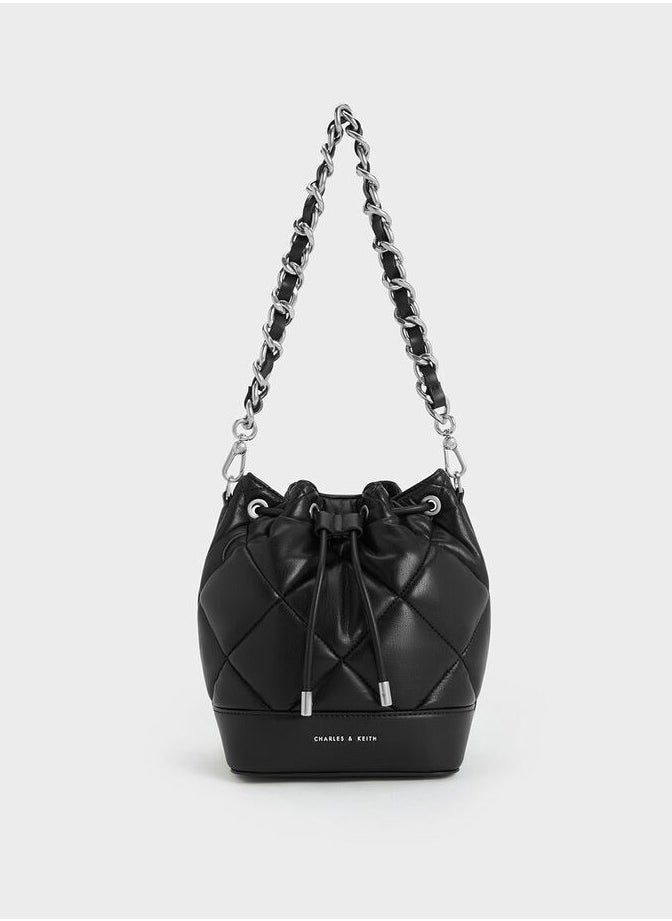 Charles & Keith Lin Quilted Bucket Bag  - Image 1