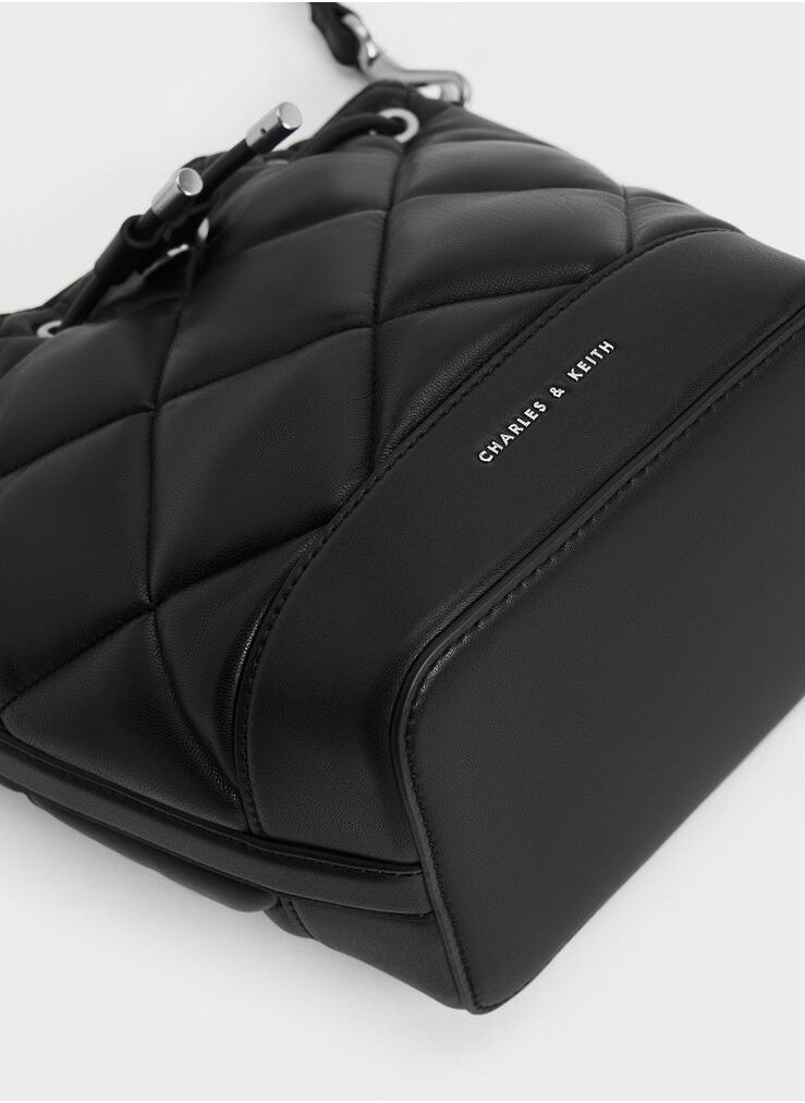 Charles & Keith Lin Quilted Bucket Bag  - Image 4