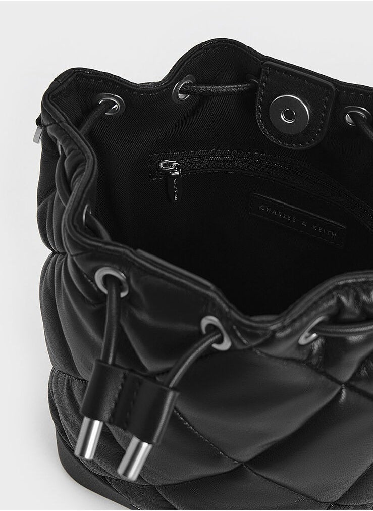 Charles & Keith Lin Quilted Bucket Bag  - Image 5