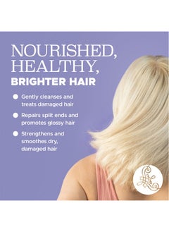 L LUSETA Luseta Purple Shampoo for Women - Blonde, Grey, Color Treated, Curly and Damaged Hair - 16.9oz, Sulfate & Paraben Free  - Image 5