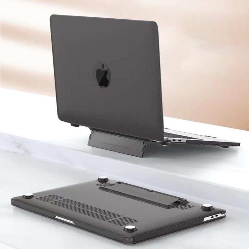 eWINNER Case Compatible with MacBook Pro 13 inch Case 2022-2016 Release M2 M1 A2338 A2289 A2251 A2159 A1989 A1706 A1708 -Protective Snap On Hard Shell Cover with Fold Kickstand (Black) - Image 4