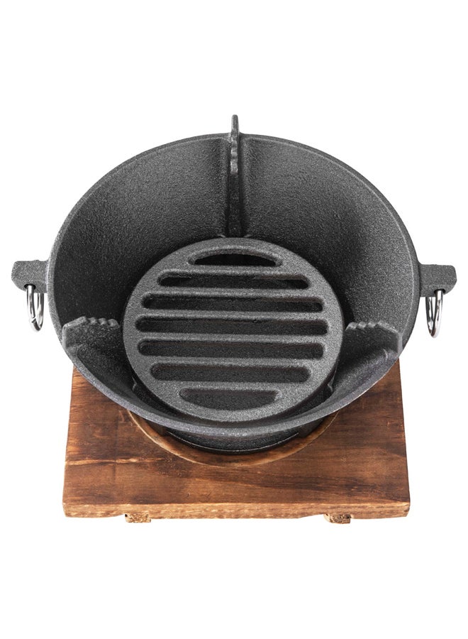 دي بي تي، موقد فحم حديد زهر، مولع ومشعل الفحم، اسود، مقاس19.5*13*9سم - Image 3