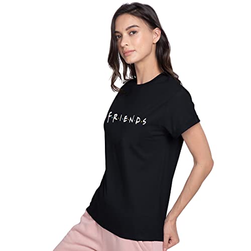 Bewakoof Women's Typography 100% Cotton T-Shirt - Boyfriend Fit, Round Neck, Half Sleeves - Image 3