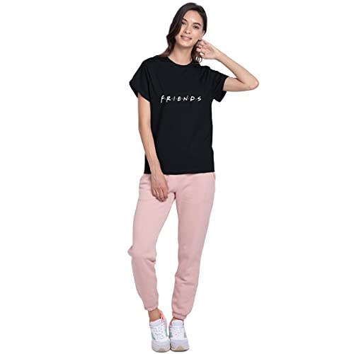 Bewakoof Women's Typography 100% Cotton T-Shirt - Boyfriend Fit, Round Neck, Half Sleeves - Image 5