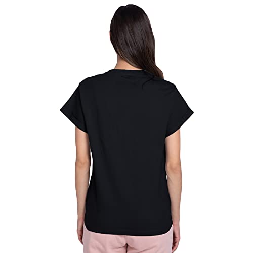 Bewakoof Women's Typography 100% Cotton T-Shirt - Boyfriend Fit, Round Neck, Half Sleeves - Image 2