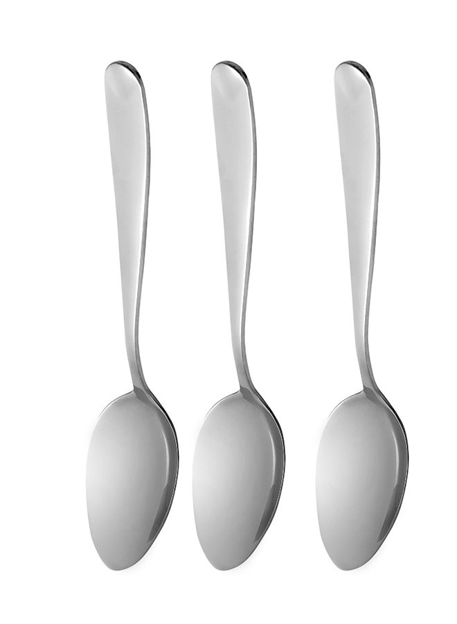 Royalford 3-Piece Table Spoon Set Silver - Image 1