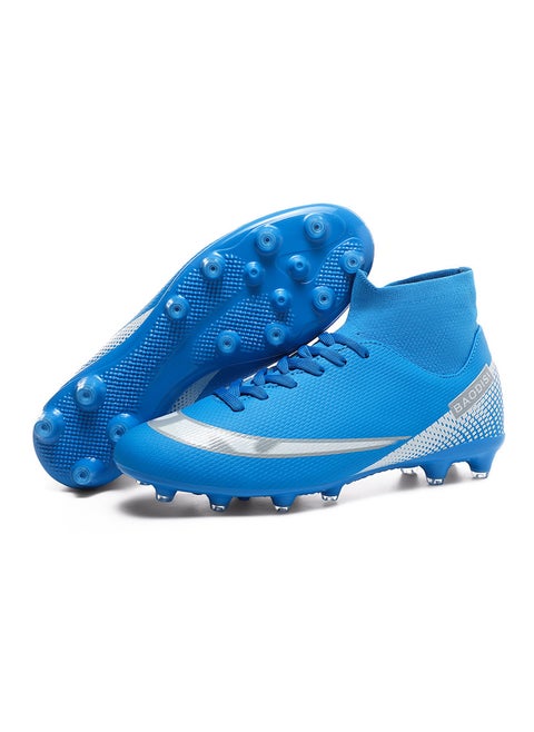High-Top Soccer Cleats for Training  Matches Blue Spike