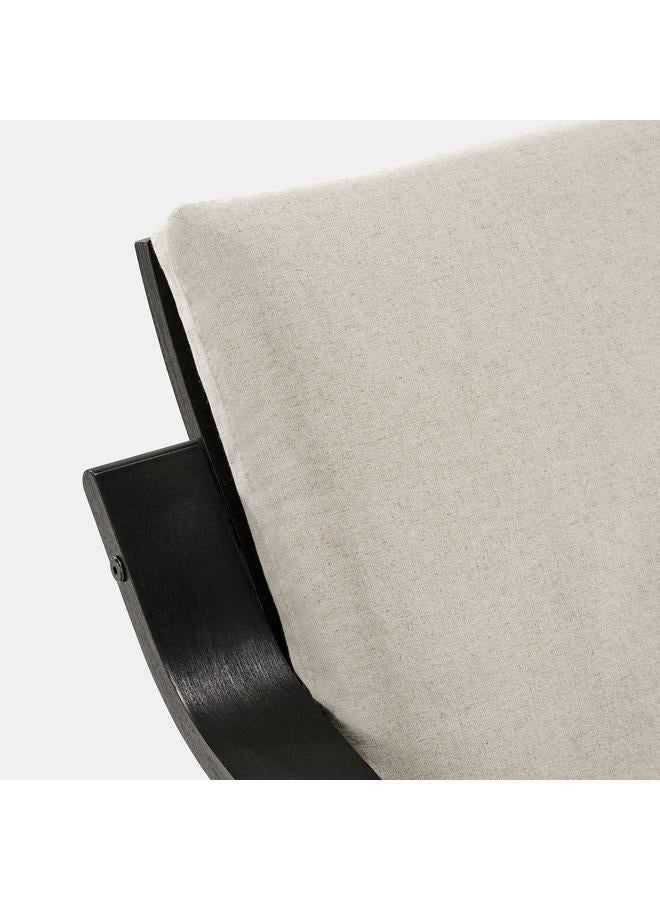 Zaboon Low-Back Armchair, Black-Brown/Katorp Natural Colour/Beige - Image 5